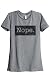 Thread Tank NOPE. Womens Relaxed T-Shirt Heather Grey