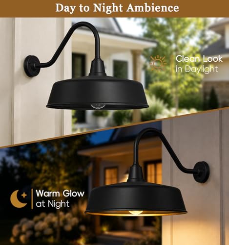 Ytzlvw 24" Large Outdoor Gooseneck Barn Light, Exterior Wall Fixture by Ytzlvw - Used condition - Image 6