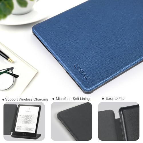 Image of CoBak Case for 7 inch E-Readers - All New PU Leather Cover with Auto Sleep Wake Feature for E-Readers 2024 Released