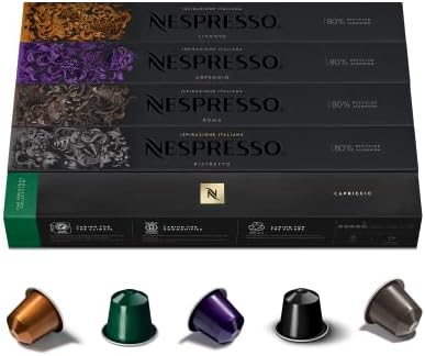 Nespresso Original Cápsulas de Café, 50 Cápsulas (10 Roma, 10 Ris...