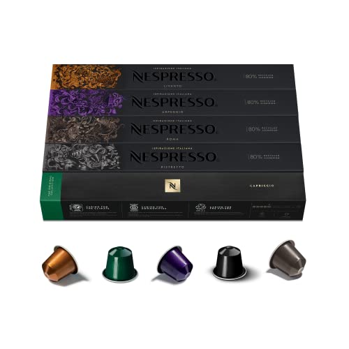 Nespresso Original Cápsulas de Café, 50 Cápsulas (10 Roma, 10 Ristretto, 10 Arpeggio, 10 Capriccio & 10 Livanto) para… — oferta en Amazon