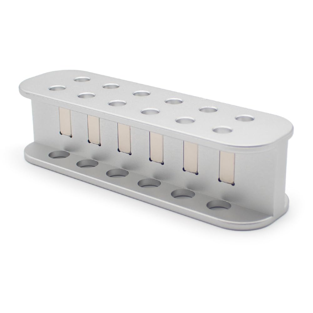 Gradilla Magnética para Purificación de ADN y ARN; para Tubos de Centrífuga de 1,5 ML y 0,5 ML, Gradilla de Separación Magnética para Purificación de Muestras Biológicas, Capacidad para 12 Pocillos