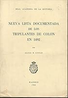 Nueva lista documentada de los tripulantes de Colon en 1492 8460038297 Book Cover