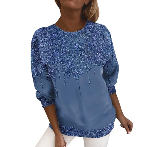 Pull de carnaval pour femme imprimé léger et brillant au style surdimensionné