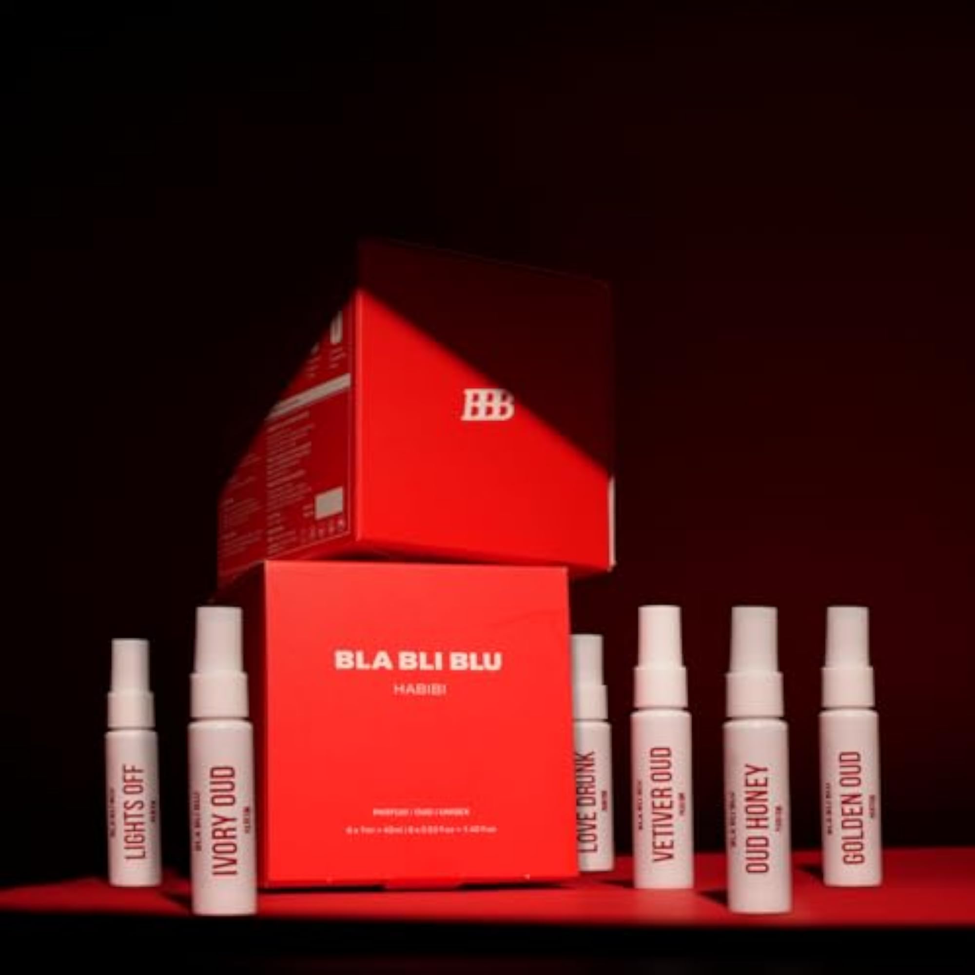 BLABLIBLU Oud Collection Perfume Gift Set, Mini Travel Pack