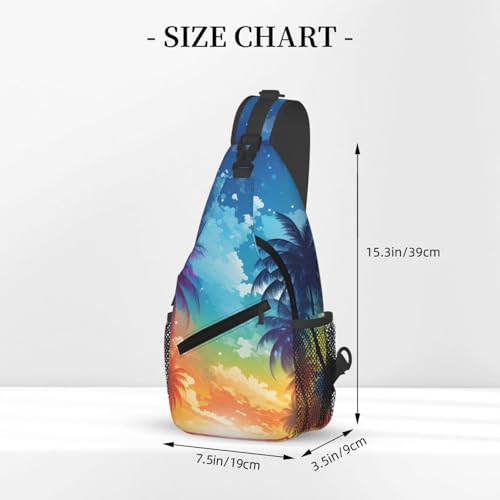 Bolso Bandolera Unisex Estilo Playa Tropical Ligero miniatura 3