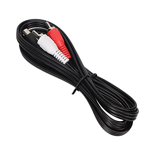 4 Pin Mini DIN S Video to 3 Cable, 4.9ft Mini DIN 4PIN to Adapter Cable PVC Cover High Accuracy Standard for TV for Laptop for Game Console for Office