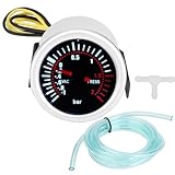 VOBOR Turbo Ladedruckanzeige, 52mm Turbo Boost Gauge Bar,Universal 12V LED Digital Front Turbo Ladedruckanzeige Meter Kit