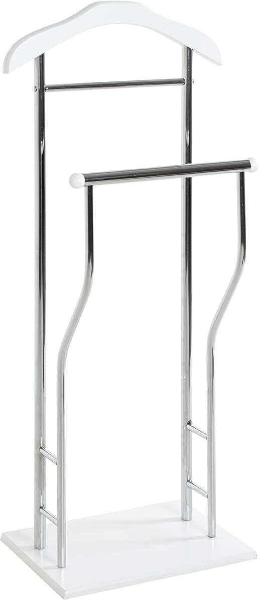HAKU Furniture Men's Valet Metal Chrome-White 30x45x110 cm