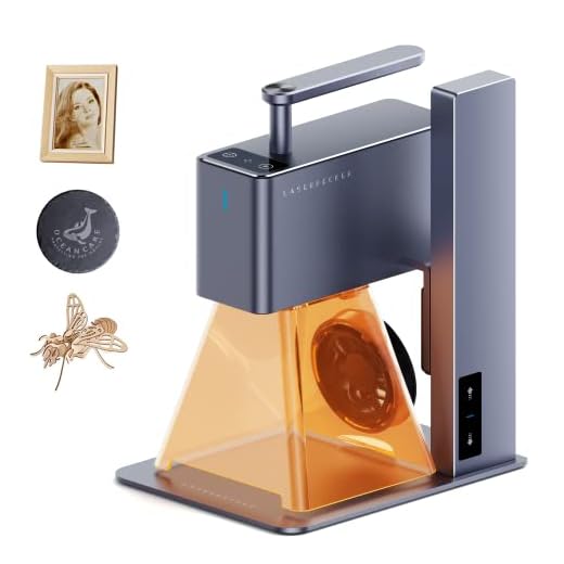 LaserPecker 2 Laser Engraver Cutter, 60W Galvo Laser Handheld Engraver High Precision 0.05mm Compressed Spot, 36000mm/min High Speed Portable Engraving Machine for Wood Board Kraft Paper Leather