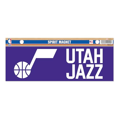 Rico Industries NBA Basketball Utah Jazz Standard 4 x 10 Team Spirit Magnet - Car, Home Decor - Refrigerator, Office, Kitchen