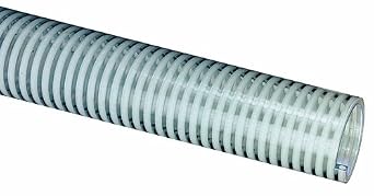 Tigerflex H100X100 H Series Standard Duty PVC Suction Hose, 85 PSI Max Pressure, 1 inches ID, 100 feet Length