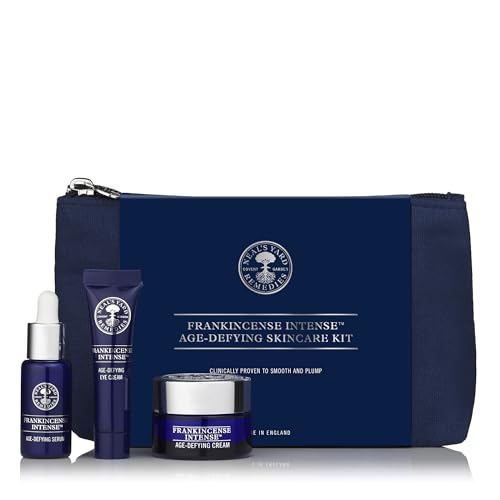 Image of Neal's Yard Remedies Frankincense Intense Age-Defying Gift Set, Serum, Eye Cream & Face Cream With Essential Oils, Vegan & Cruelty-Free, Set of 3