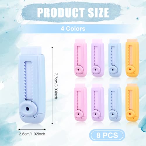 Gomme push pull à conception dynamique rétractable 4 couleurs - 2
