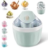 Eiswerk Eismaschine, In 15 Minuten Eiscreme, Sorbet & Frozen Yogurt (Hellblau)