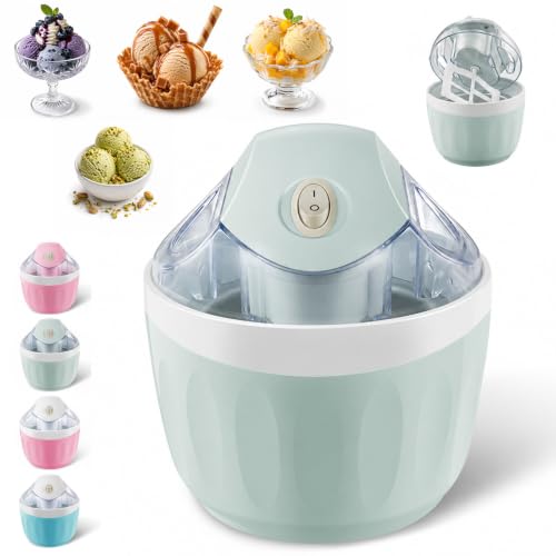 Eiswerk Eismaschine, In 15 Minuten Eiscreme, Sorbet & Frozen Yogurt (Hellblau)