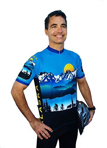Free Spirit Wear Alaska Scenic Cycling Jersey Men