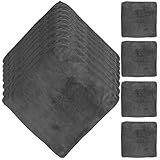 SMASOLO 12 Piezas Paños de Microfibra Absorbentes para Limpieza de Coche y Toallas Suaves Reutilizables Paquete de Trapos de Limpieza Eficaces para Cocina y Vehículo Gris