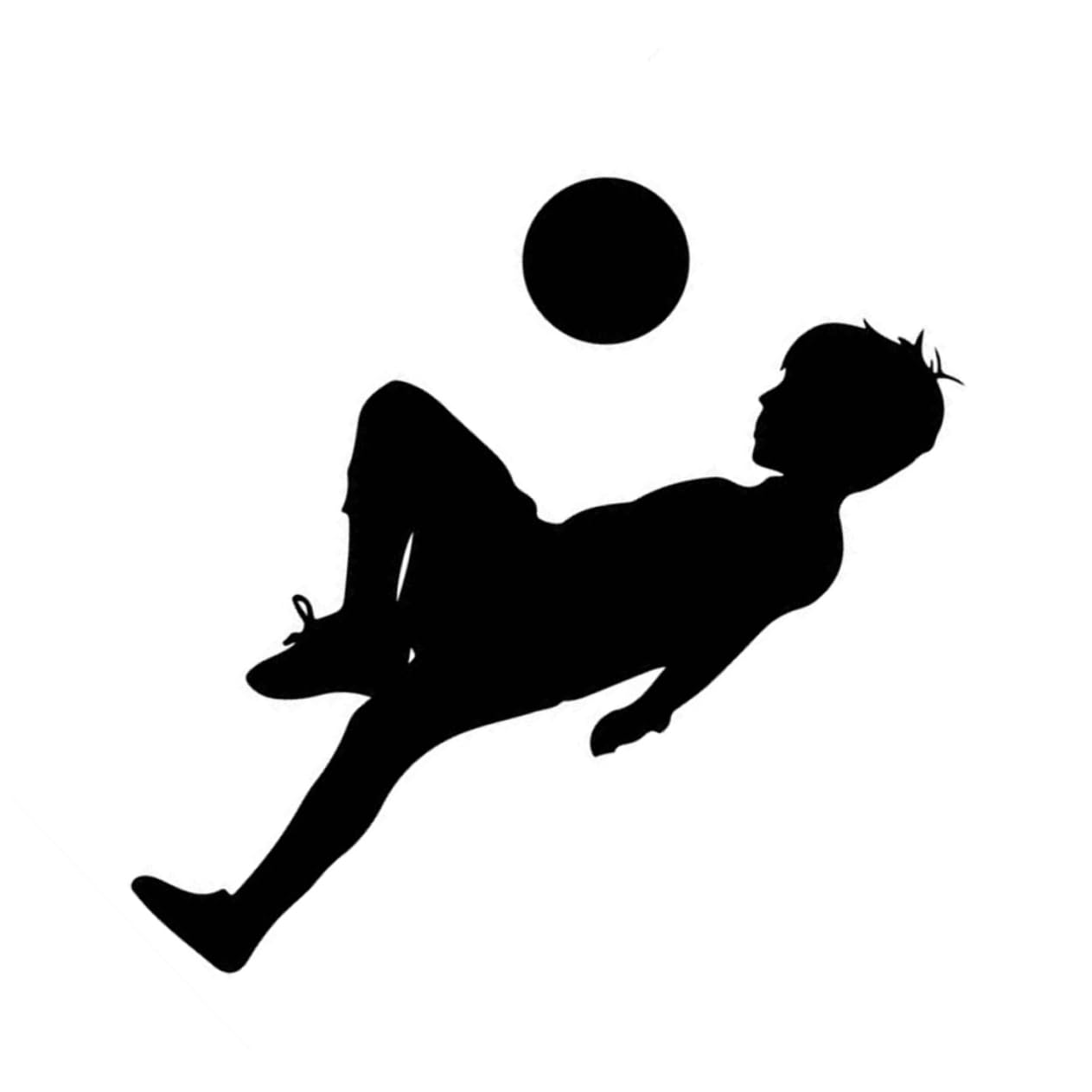 Angoily 3 Pezzi adesivo da parete calcio adesivi di calcio camera giocare calcio per adesivi neri decorazioni sport adesivi decorativi per ragazzi adesivi murali per Nero