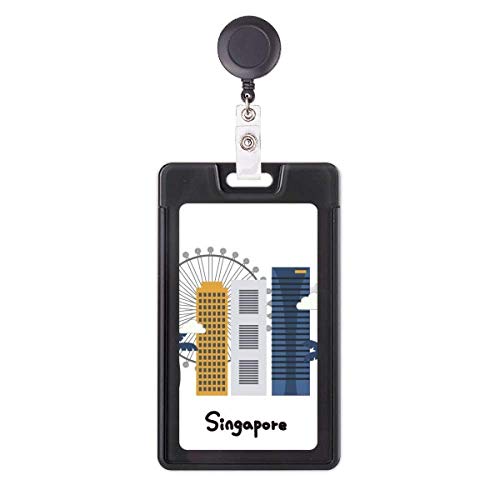 Porte-badge rétractable Singapour Flyer avec enrouleur robuste pour carte