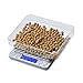 ZXZY Tragbar Hohe Präzision Elektronische Waage -Edelstahl Tragbar Küchenwaage, Multifunktional Taschenwaage Hohe Präzision (Size : 3kg/0.1g)