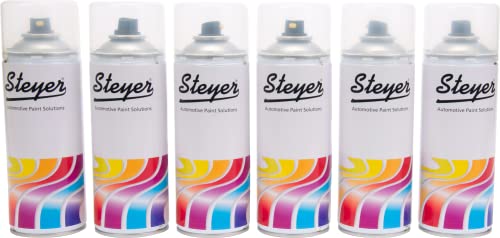 6 X VW Caddy VAN TDi Grauweiss Colour Code R902 White Aerosol Spray Paint Colour