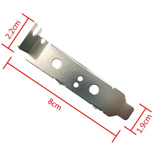 Image of Low Profile Rear Slot Bracket with 2 Antenna Holes, Micro ATX Desktop PC Case Back Panel