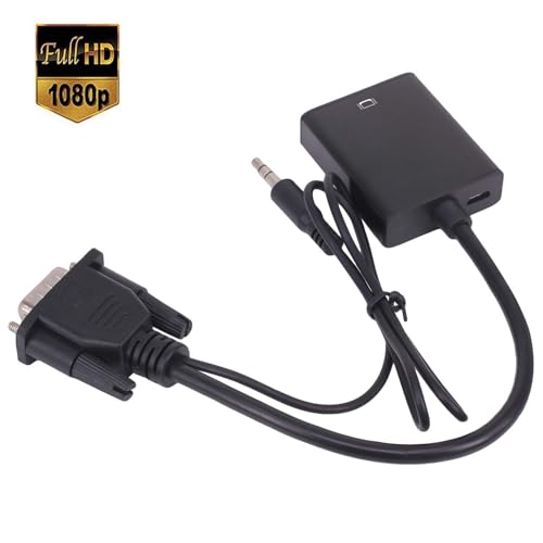 Image of NEXSA VGA to HDMI Adapter, Silver-Plated VGA to HDMI Converter