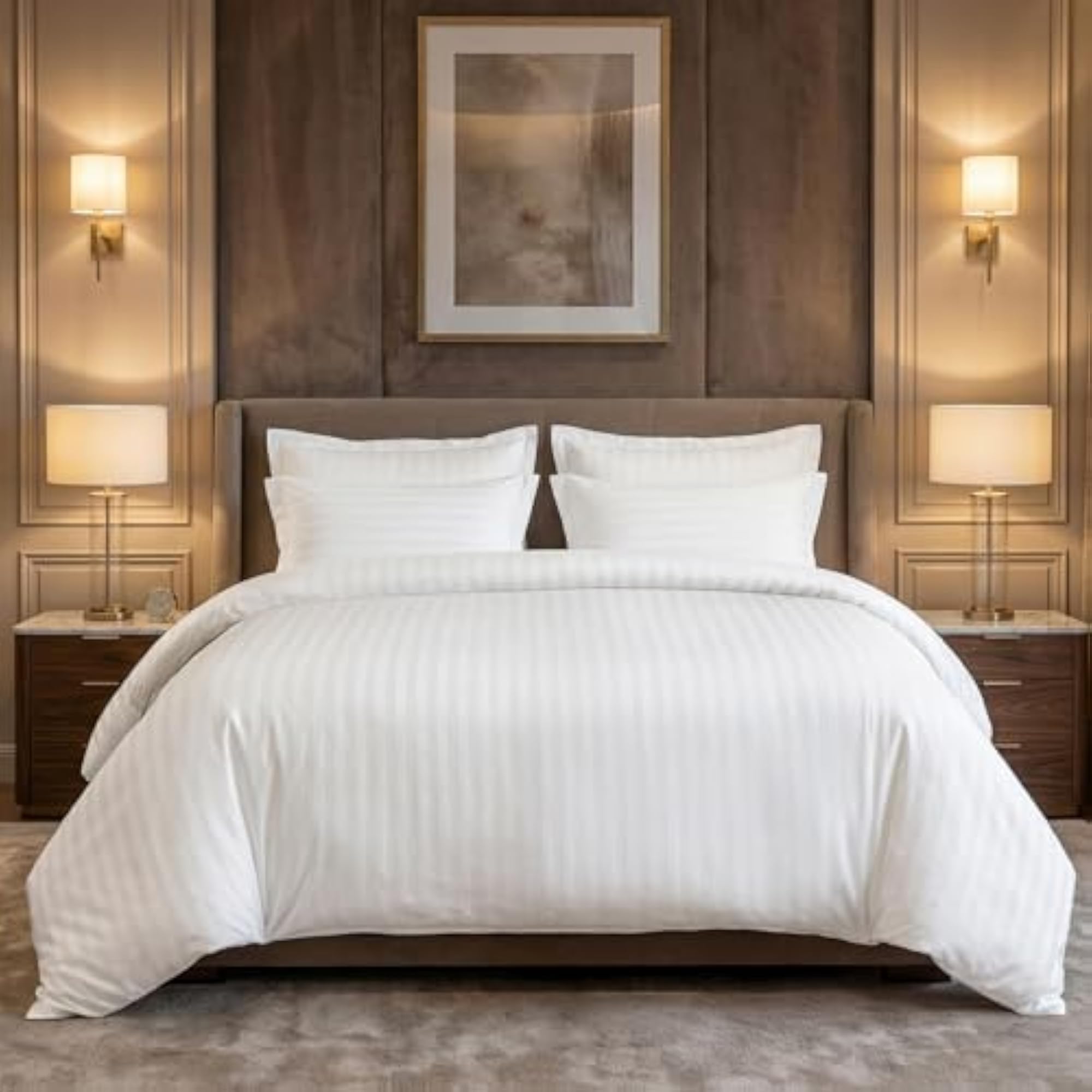 Cotton 300 Thread Count King Size Bedsheet Set