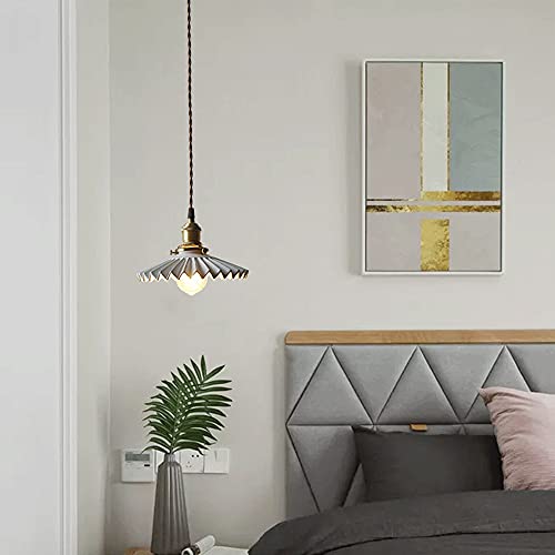 Lustre plissé ajustable E27 fini les éclairages agressifs au salon - 4
