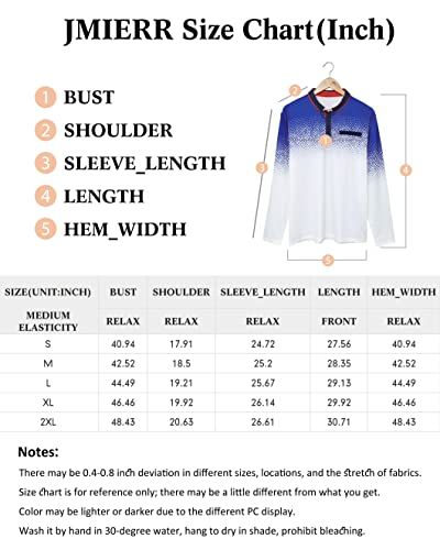 Jmierr Mens Long Sleeve Button Down Polo Shirts Casual Lightweight Stretch Golf Tee Shirt For Men,Us 37.5(S),Red #TOP5
