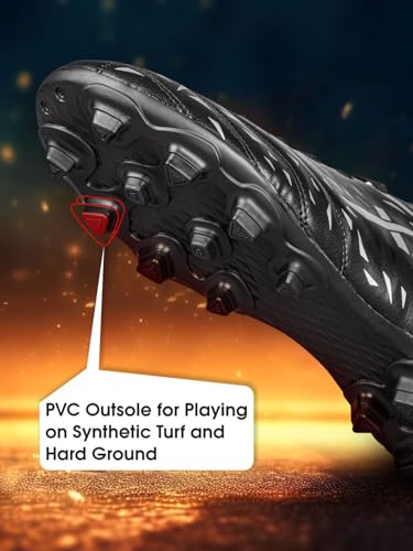 Image of Vector X Kick-X Football Studs for Men /Sports and Athletic Footwear with TPU Sole, Synthetic Leather Upper /Textured Pattern /Comfortable Football Soccer Shoes