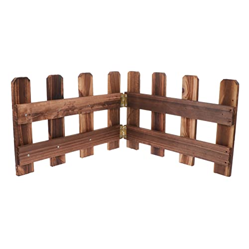 Yardenfun 1Pieza Valla de Madera Decorativa Jardín Patios Adorno Exterior Resistente