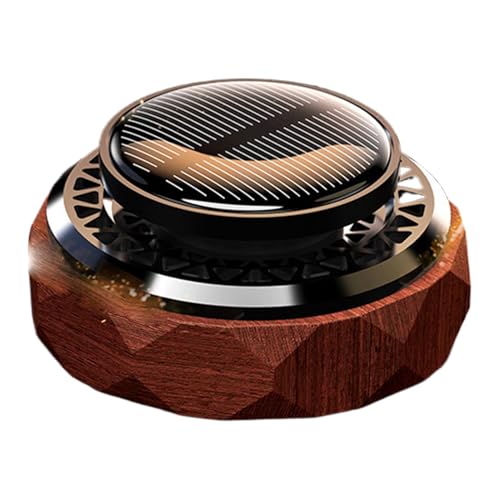Car Perfume - Automatic Car Air Freshener, Car Air Freshener Diffuser, Solar Car Air Freshener Rotating, Solar Energy Rotating Aromatherapy Car Diffuser, Fragrance Perfume For Indoor (Orange Scent)