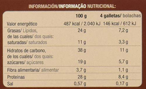 Siken Diet - Galletas de Chocolate, Ricas en ProteÃnas, Snack Ideal para Picar entre Horas - Caja con 3 Sobres de 5 Galletas,112.5 g - Imagen 4