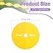 PATIKIL Spot Markers 6 Inch, 6 Pcs Non-Slip Floor Dots Agility Markers Flat Field Cones Poly Dots with Hole for Gym PE Speed Training Dance Soccer Basketball Sports, Yellow
