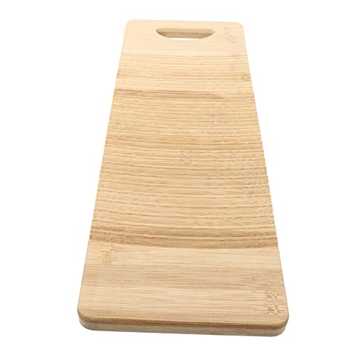 ERINGOGO Household Bamboo Washboard 50x17cm Laundry Wash Board Clothes Wash Board for Manual Washing Home Use Natural Bamboo Material