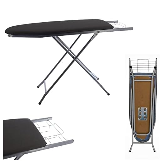 Tábua Mesa de passar Roupa dobrável extra forte metalizado com suporte para ferro - Utilaço