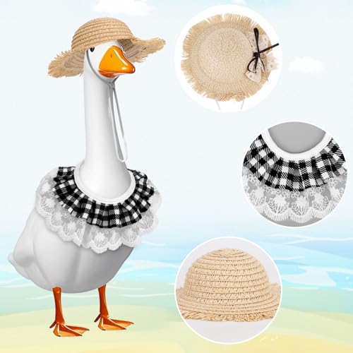 Ropa para gansos de verano y otoño con sombrero y babero miniatura 4