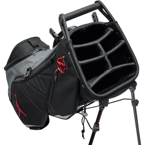 Men's Nike Jordan Fade Away Stand Bag '24- Black/Cement Gray/Fire Red3