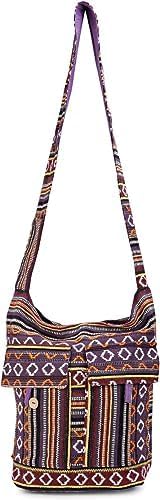 LONGING TO BUYCotton Shoulder Bag, Crossbody Bag for Men and Women