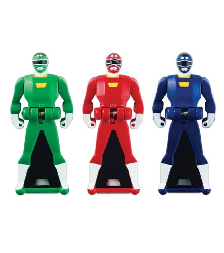 Power Rangers Turbo Legendary Ranger Key Pack, Red/Blue/Green Power Rangers Turbo Legendary Ranger Key Pack, Red/Blue/Green
