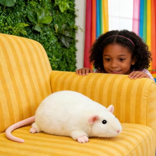 Peluche Hamster pour salon et canapé : une touche de décoration douce de 90 cm - 6