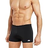 Zoggs Herren Cottesloe Hip Racer Badehose, Black/Eco Fabric, 46