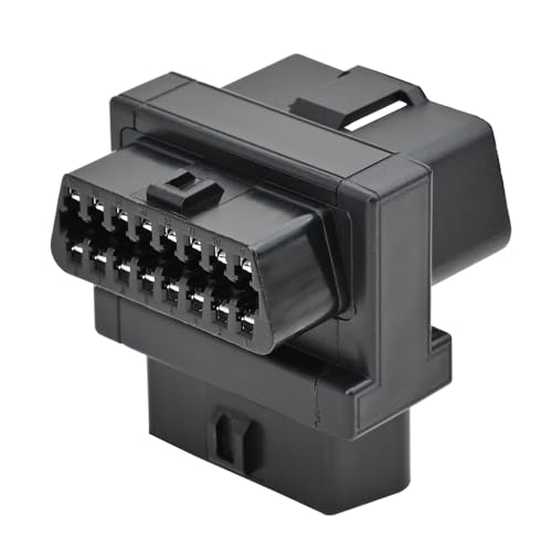 iKKEGOL Pocket OBD2 Splitter Cable, OBD II Full 16 Pin 1 Male to Dual Female 1 to 2 T Split 2 Way Extension Converter Adapter for Diagnostic Extender (Bottom Widest) by iKKEGOL - Used condition - Image 2