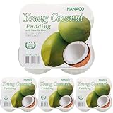 NANACO Pudín de coco joven 911.25 ml (Paquete de 4)