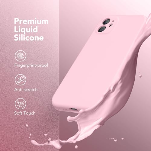 Image of Magnetic for iPhone 11 Phone Case Silicone, Compatible with MagSafe, [Full Camera Protection][Screen Protector] Slim Shockproof Protective Case for iPhone 11 6.1 inch, Chalk Pink