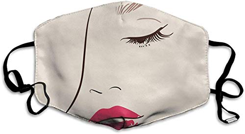 Preisvergleich Produktbild Beautiful Woman Personalized Maske Staubschutzhülle Gesicht und Nase Staubdichte Abdeckung Bester Gesichtsschutz Mundschutzmaske Schutzmaske warm Winddicht für Männer und Frauen