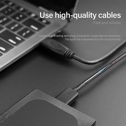 Aiolo Innovation 500GB External Hard Drive Ultra Slim Portable HDD-USB 3.0 for PC, Mac, Laptop, PS4, Xbox one,Xbox 360 HD-A4 — view 6