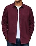 COOFANDY Mens Denim Shirt Long Sleeve Jean Button Up Shirt for Casual Work